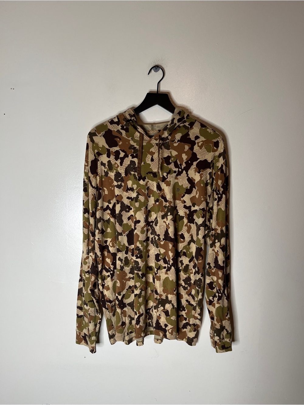 Duck Camp Drirelease Camo Hoodie Outdoor Mens Size 2XL Lightweight